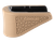 Hogue 18223  Extension Base Pad Fits Glock 42 Compatible w/ 6rd Magazine FDE Overmolded Rubber