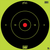 Pro-Shot 12BGREENTG5PK SplatterShot  12" Bullseye Hanging Tagboard Black/Green Impact Enhancement White 5 Pack