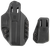 Blackhawk 416102BK Stache Premium Kit IWB Size 02 Black Polymer Belt Clip Compatible w/Glock 19/23/32/44/45 Includes Mag Carrier Ambidextrous