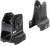 Daniel Defense 1908809116 AR-15 Iron Sight Set  Black Hardcoat Anodized Fixed Front & Rear Sight