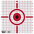 Birchwood Casey 37210 Rigid Sight-In Crosshair Hanging Tagboard 12" Black/White 10 Pack