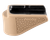 Hogue 18623  Extension Base Pad Fits Glock 26 Compatible w/ 10rd Magazine FDE Overmolded Rubber