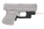 Crimson Trace 0123401 Laserguard  Compatible w/Glock Compact & Sumcompact, Red Laser Black Polymer