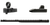 XS Sights ML10015 Marlin Optic Mounts & Ghost Ring WS Sight Sets  Black White Stripe Front, Ghost Rear for Marlin 1895