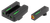 TruGlo TG13GL2PC TFX Pro  Black | Green Tritium & Fiber Optic Orange Outline Front Sight Green Tritium & Fiber Optic Rear Sight