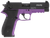 GSG GERG2210FFL FireFly  22 LR 10+1 4" Black Serrated Slide, Purple Zinc Alloy w/Accessory Rail Frame, Black Polymer Grip