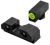 XS Sights GLR201P6G R3D 2.0 Night Sights fits Glock  Black | Green Tritium Green Outline Front Sight Green Tritium  Rear Sight