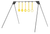 Caldwell 4002309 Ring Challenge Rimfire KYL Black/Yellow AR500 Steel Standing Includes 5 Rings
