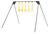 Caldwell 4002309 Ring Challenge Rimfire KYL Black/Yellow AR500 Steel Standing Includes 5 Rings