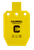 Caldwell 1116697 C  Yellow Powder Coat AR500 Steel 10" L x 6.1" W x 0.4" D 33% Hanging