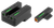 TruGlo TG13NV3PC TFX Pro  Black | Green Tritium & Fiber Optic Orange Outline Front Sight Green Tritium & Fiber Optic Rear Sight
