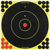 Birchwood Casey 34012 Shoot-N-C Reactive Target Self-Adhesive Paper Black/Yellow/Red 12" Bullseye 5 Pack