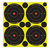Birchwood Casey 34315 Shoot-N-C Reactive Target Self-Adhesive Paper Black/Yellow 3" Bullseye 12 Pack