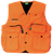 Primos 65702 Gunhunter's Hunting Vest Large Blaze Orange Features Compass & LED Light