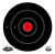 Birchwood Casey 35825 Dirty Bird  8" Bullseye Tagboard Hanging Black/White 25 Per Pkg