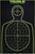 TruGlo TG13A6 Tru-See Handgun Target Self-Adhesive Heavy Paper Black/Green 12"x18" Silhouette 6 Pack
