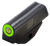 XS Sights SWRV001P4 Standard Dot Front Green Tritium/Black Oxide Frame, Fits S&W Bodyguard
