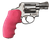 Hogue 60007 OverMolded Monogrip Cobblestone Pink Rubber with Finger Grooves for S&W J Frame with Round Butt