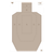Birchwood Casey 37029 EZE-Scorer  IPSC Silhouette Paper Hanging Universal 23" x 35" Tan 5 Pack
