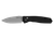 Kershaw 2053 Kindred  3" Folding Spear Point Plain Stonewashed D2 Steel Blade, Black Anodized Aluminum Handle