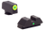 AmeriGlo GL305 i-Dot Sight  Set for Glock  Green Tritium LumiGreen Outline Front Sight-Green Tritium Rear Sight