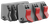 Real Avid AVSFJPF Smart-Jaws Tube-Fit Sleeves Reversible Gray/Red Rubber Overmold & Steel Side