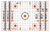 EZ-Aim 15333100 Sight-In  Grid Paper Self-Adhesive 12" x 12" Orange/White 100 Per Pack