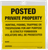 ALLEN 15824 POSTED NO TRESPASSING SIGN 12 PK