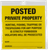 ALLEN 15824 POSTED NO TRESPASSING SIGN 12 PK