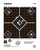 Champion Targets 45804 VisiShot  5-Diamond Paper Hanging Pistol/Rifle 13" x 18" Black/White 10 Pack
