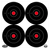 Birchwood Casey 35570 Dirty Bird  6" Bullseye Tagboard Hanging Black/White 100 Per Pkg
