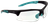 Walker's GWPTLSGLCLR Sport Glasses  Adult Clear Lens Polycarbonate Black with Teal Accents Frame