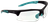 Walker's GWPTLSGLCLR Sport Glasses  Adult Clear Lens Polycarbonate Black with Teal Accents Frame