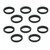 TacFire AR-10 Muzzle Brake Crush Black Washers - 10/ct