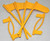 MTM CFP Pistol & Rifle Chamber Indicator Flags Yellow