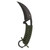 SOG Gambit XL Fixed Knife 4" Karambit Blade OD Green Box