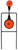 Birchwood Casey 46221 World of Targets Sharpshooter Rimfire Pistol/Rifle AR500 Steel Black/Orange Bullseye Illustration Impact Enhancement Motion
