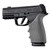 Hogue HandAll Beavertail Handgun Grip Sleeve for Sig Sauer P365 XMacro Slate Grey