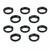 TacFire AR-15/.223 Muzzle Brake Crush Black Washers - 10/ct