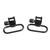 NcStar Lockable Sling Swivels 1" Black 2/ct