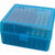 MTM Flip Top Ammo Box for 22-250/.243/.308 Win/.220 Swift 100 Rounds Clear Blue
