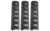 Troy Industries Troy Rail Cover 6.2  - Black 3/ct