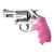 Hogue Overmolded Rubber Bantam Grip Closed Backstrap S&W Round Butt J-Frame Revolvers Pink