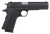 Tisas 10100518 1911 A1 Service 45 ACP 7+1, 5" Black Steel Barrel, Black Cerakote Serrated Steel Slide, Black Cerakote Steel Frame w/Beavertail, Ambidextrous