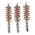 DOUBLE-TUFF BRONZE PISTOL BRUSH 44-45 CALIBER 3 PACK