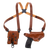 Galco MC202 Miami Classic Shoulder System Size Fits Chest Up To 56" Tan Leather Fits Beretta 92F/FS Fits Taurus PT100 Fits Taurus PT101 Right Hand