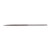 HALF ROUND PROFESSIONAL GUNSMITH NEEDLE FILE #3 CUT STEEL