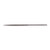 HALF ROUND PROFESSIONAL GUNSMITH NEEDLE FILE #3 CUT STEEL