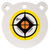 EZ-Aim 15597 Hardrock  6" AR500 Steel Gong Shooting Target .50" Thickness White / Yellow / Black