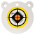 EZ-Aim 15597 Hardrock  6" AR500 Steel Gong Shooting Target .50" Thickness White / Yellow / Black